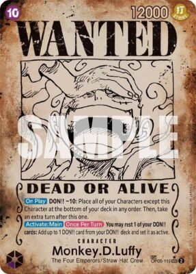 MONKEY.D.LUFFY (WANTED POSTER)