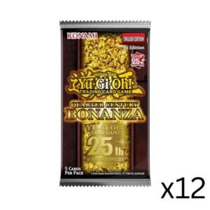 YU-GI-OH – QUARTER CENTURY BONANZA BOOSTER BOX CASE OF 12 – 1st EDITION